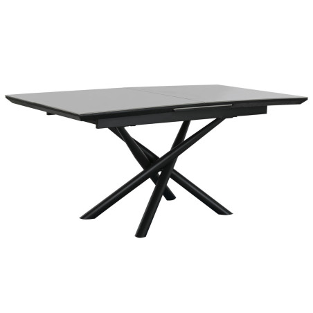 Mesa de Comedor Home ESPRIT Negro Gris Metal Cerámica 160 x 90 x 76 c