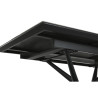 Mesa de Comedor Home ESPRIT Negro Gris Metal Cerámica 160 x 90 x 76 c
