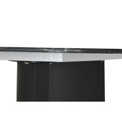 Mesa de Comedor Home ESPRIT Negro Verde Metal Cristal Templado 200 x 1