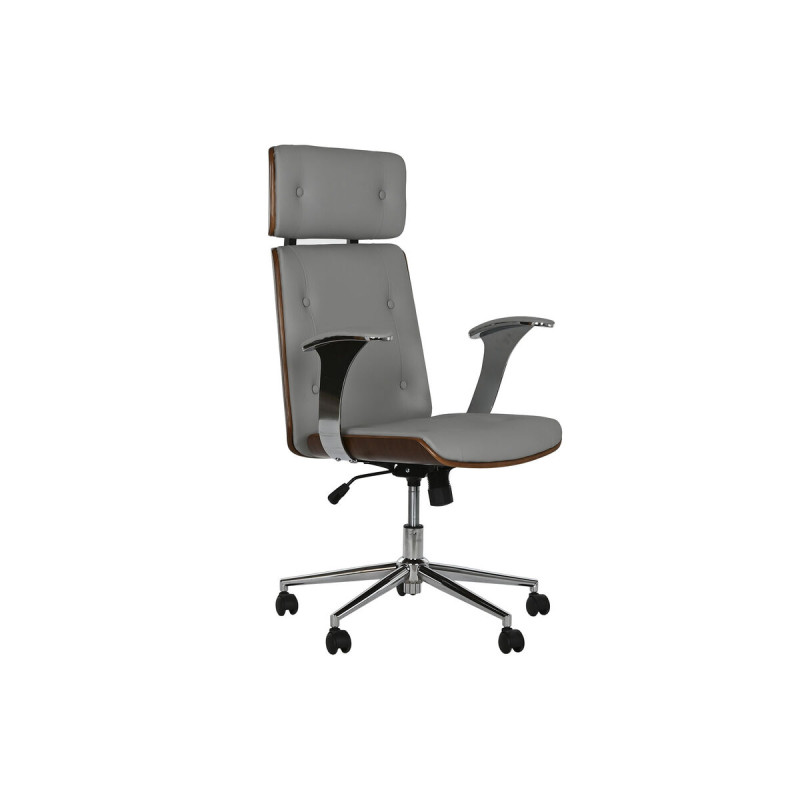 Silla de Oficina con Cabecero Home ESPRIT Beige Marfil Silla de Oficina con Cabecero Home ESPRIT Beige Marfil