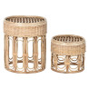 Mesa auxiliar Home ESPRIT Natural 42 x 42 x 47 cm