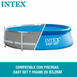 Cubrepiscinas Intex 29021 EASY SET/METAL FRAME Azul Ø 305 cm 290 x 29