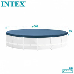 Cubrepiscinas Intex 28031 METAL FRAME 366 x 25 x 366 cm