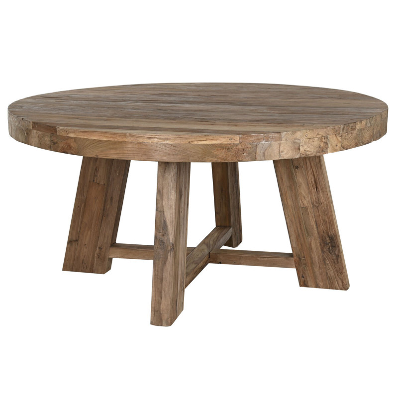 Mesa de Comedor Home ESPRIT madera de teca 160 X 160 X 78 cm Mesa de Comedor Home ESPRIT madera de teca 160 X 160 X 78 cm