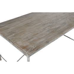 Mesa de Comedor Home ESPRIT Blanco Hierro Madera de mango 160 X 90 X 8