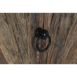 Aparador Home ESPRIT Negro Natural Madera Reciclada 120 x 40 x 85 cm