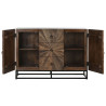 Aparador Home ESPRIT Negro Natural Madera Reciclada 120 x 40 x 85 cm