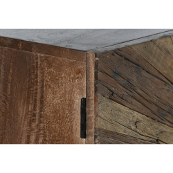 Aparador Home ESPRIT Negro Natural Madera Reciclada 120 x 40 x 85 cm