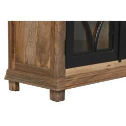 Vitrina Home ESPRIT Negro Natural Hierro Madera de mango 100 X 40 X 20