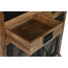 Vitrina Home ESPRIT Negro Natural Hierro Madera de mango 100 X 40 X 20