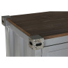 Armario Home ESPRIT Container Azul cielo Metal 112 x 46 x 174 cm