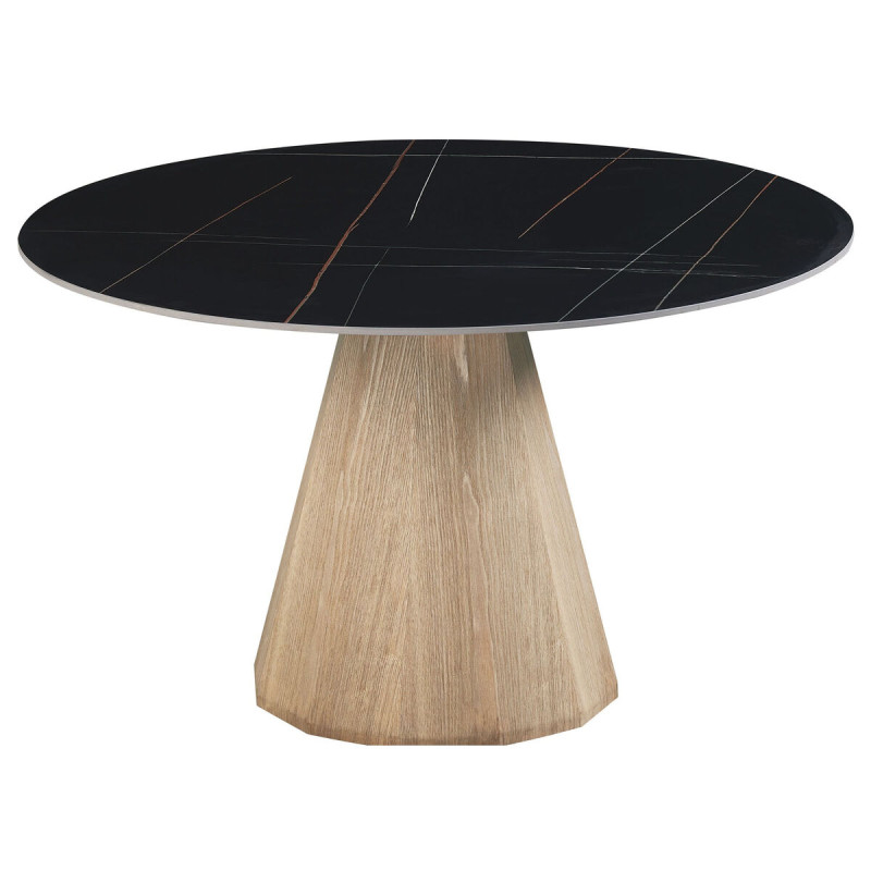 Mesa de Comedor Home ESPRIT Cerámica Madera MDF 120 x 120 x 75 cm Mesa de Comedor Home ESPRIT Cerámica Madera MDF 120 x 120 x 75 cm