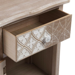 Mesita de Noche Versa Lyra Madera de Paulonia Madera MDF 30 x 70 x 45