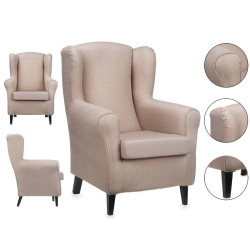 Sillón Sade Beige Madera de pino 65 x 101 x 75 cm
