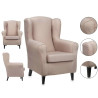 Sillón Sade Beige Madera de pino 65 x 101 x 75 cm