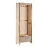 Perchero Beige Madera Tela (31,5 x 58 x 168 cm)