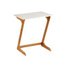 Mesa auxiliar Marrón Blanco Bambú (40 x 68,5 x 60 cm)