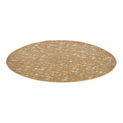Salvamantel Dorado Plástico (Ø 38 cm) (12 Unidades)