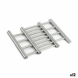 Salvamantel Extensible Plateado Acero Inoxidable 23 x 2 x 20 cm (12 Un