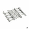 Salvamantel Extensible Plateado Acero Inoxidable 23 x 2 x 20 cm (12 Un