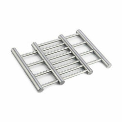 Salvamantel Extensible Plateado Acero Inoxidable 23 x 2 x 20 cm (12 Un