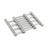 Salvamantel Extensible Plateado Acero Inoxidable 23 x 2 x 20 cm (12 Un