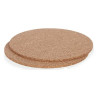 Set de salvamanteles Salvamantel Natural Corcho 18 x 0,5 x 18 cm (12 U
