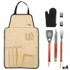 Set de Utensilios para Barbacoa Aktive 7 Piezas Barbacoa Acero Inoxida