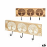Perchero de Pared Madera de mango 38 x 16 x 5 cm (6 Unidades) Árbol d