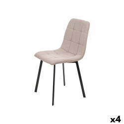 Silla Marrón Tela 45 x 89 x 53 cm Elegante (4 Unidades)