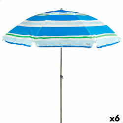 Sombrilla Aktive UV50 Ø 200 cm Poliéster 200 x 196 x 200 cm (6 Unida