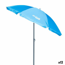Sombrilla Aktive UV50 Ø 180 cm Azul Poliéster Aluminio 180 x 187,5 x
