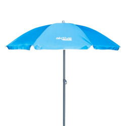Sombrilla Aktive UV50 Ø 180 cm Azul Poliéster Aluminio 180 x 187,5 x