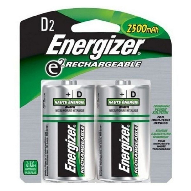 Pilas Recargables Energizer ENGRCD2500 1,2 V HR20 D2 Pilas Recargables Energizer ENGRCD2500 1,2 V HR20 D2