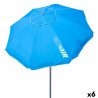 Sombrilla Aktive UV50 Ø 200 cm Azul Poliéster Aluminio 200 x 198,5 x