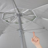 Sombrilla Aktive UV50 Ø 200 cm Azul Poliéster Aluminio 200 x 198,5 x
