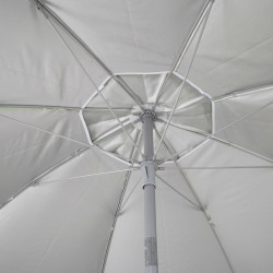 Sombrilla Aktive UV50 Ø 200 cm Azul Poliéster Aluminio 200 x 198,5 x