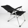 Silla de Playa Aktive Deluxe Plegable Negro 49 x 123 x 67 cm (2 Unidad