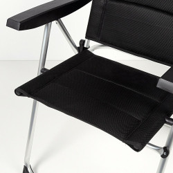 Silla de Playa Aktive Deluxe Plegable Negro 49 x 123 x 67 cm (2 Unidad
