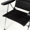 Silla de Playa Aktive Deluxe Plegable Negro 49 x 123 x 67 cm (2 Unidad