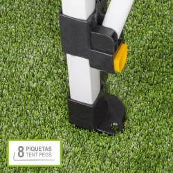 Cenador Aktive Plegable Altura ajustable Acero Poliéster 420D Oxford