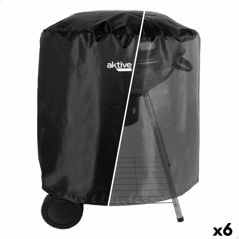 Funda Protectora para Barbacoa Aktive Negro 6 Unidades 69,5 x 67 x 69,