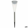 Estaca solar de jardín Aktive Plástico 6,7 x 39 x 6,7 cm (24 Unidade