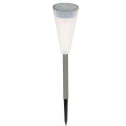 Estaca solar de jardín Aktive Plástico 6,7 x 39 x 6,7 cm (24 Unidade