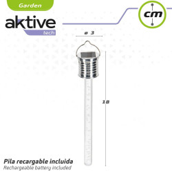 Lámpara solar Aktive 3 x 17,5 x 3 cm (24 Unidades)