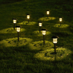 Set de estacas solares de jardín Aktive 2 Piezas Acero Inoxidable Pl