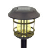 Set de estacas solares de jardín Aktive 2 Piezas Acero Inoxidable Pl