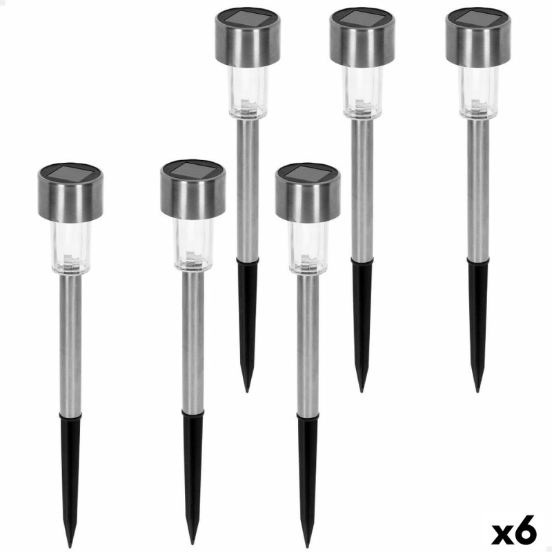 Set de estacas solares de jardín Aktive 6 Piezas Plástico 5,5 x 36 x