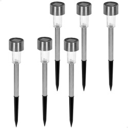 Set de estacas solares de jardín Aktive 6 Piezas Plástico 5,5 x 36 x