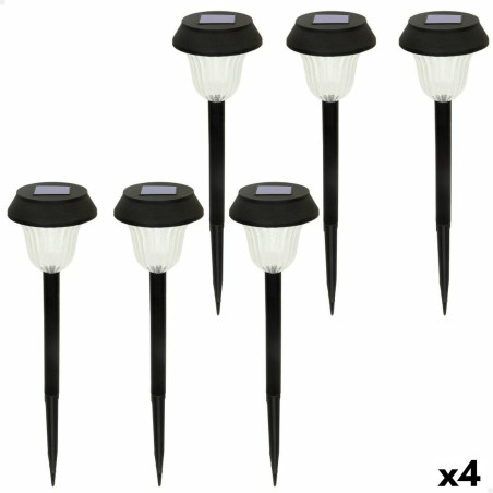 Set de estacas solares de jardín Aktive 6 Piezas Acero Inoxidable Pl